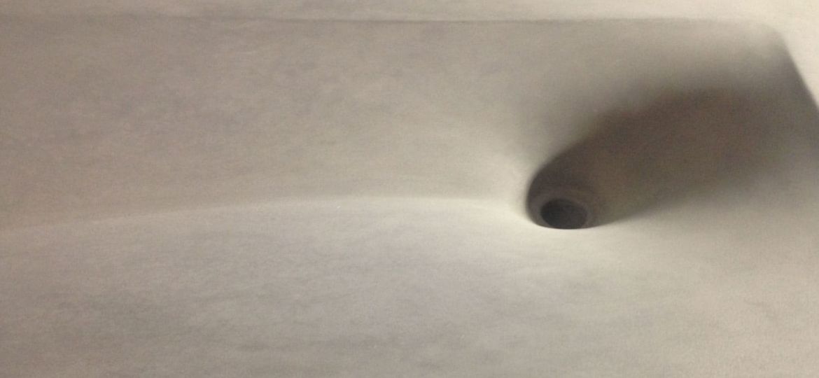 Fabric Formed Concrete Sink